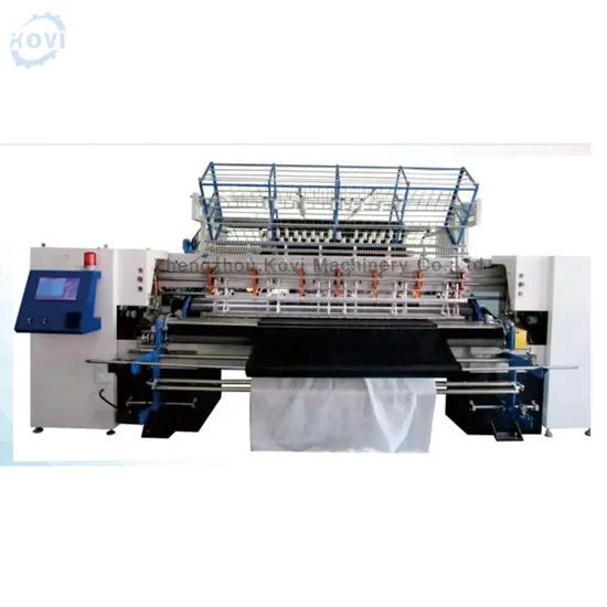 Industrial Computerized Bedcover Mattress Sewing Machine Shuttle Lock Stitch Multi Needle Quilting Machine PLC Electric Control System 