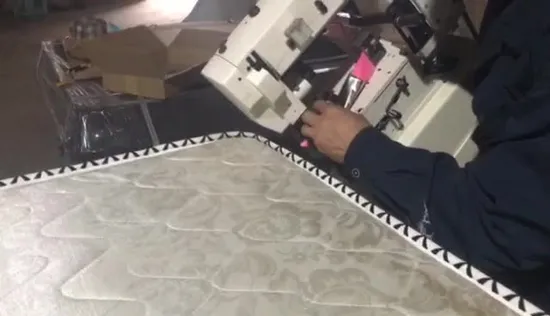 Lock/Chain Stitch Mattress Tape Edge Quilting Machine 