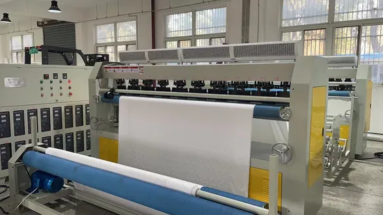High Speed Fully Automatic Quilt Covers Ultrasonic Quilting Machine with Cutting and Sealing 