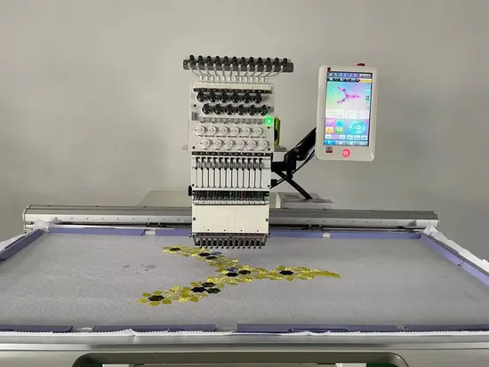 High Speed Multi Function Single Head 15 Needle Quilting Embroidery Machine Portable Cap Tshirt Embroidery Machine 